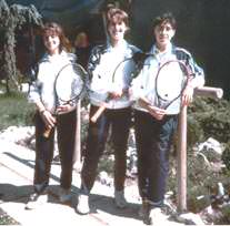 squadra femm. serie c, camp. reg. 1996: comelli valentina, gialuz elisa, barducci raffaella